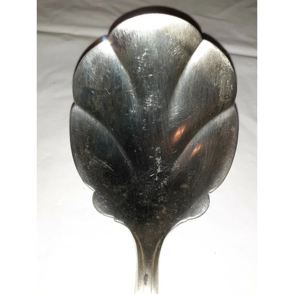 Oneida Community Duet Pattern Silverplate Solid Shell Casserole Spoon 1980-1983